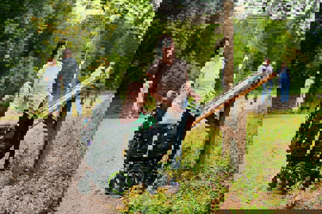 Tina and her friend are out in their local park. They are both looking at the map of the park to decide where to go next.