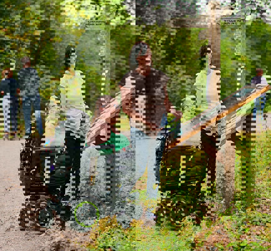 Tina and her friend are out in their local park. They are both looking at the map of the park to decide where to go next.